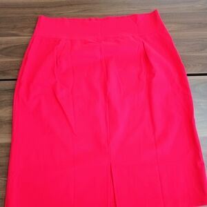 Iris Bold Red Pencil Skirt